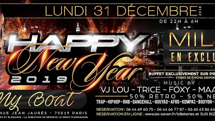 HAPPY NEW YEAR 2019 MY BOAT