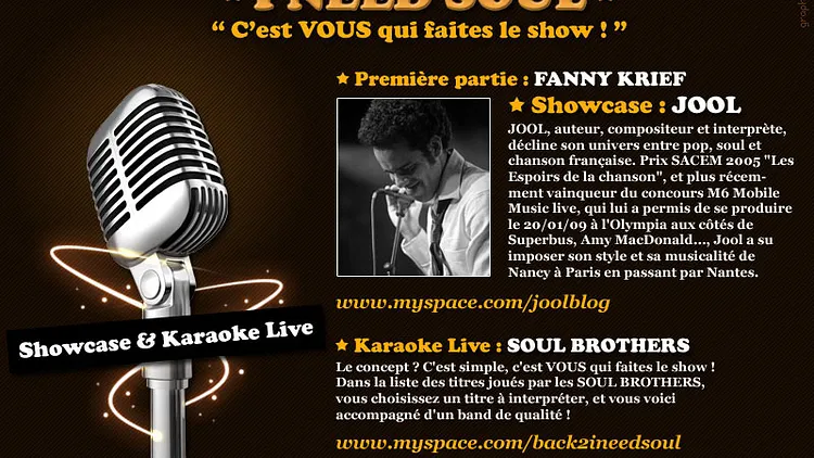 I need Soul !! Live & Soul Karaoké
