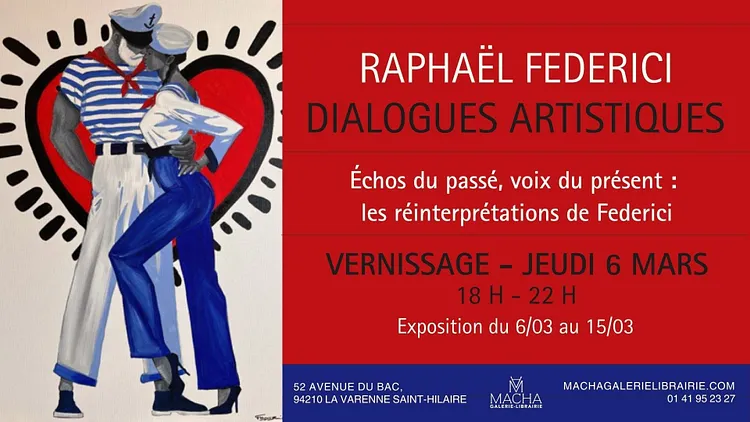 Dialogues artistique : exposition de Raphaël Federici chez Macha Galerie