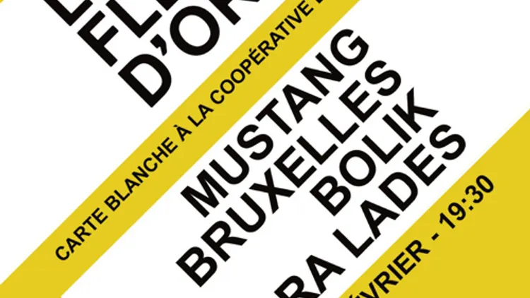 CARTE BLANCHE À LA COOPÉRATIVE DE MAI : MUSTANG + BRUXELLES + BOLIK + NIANDRA LADES