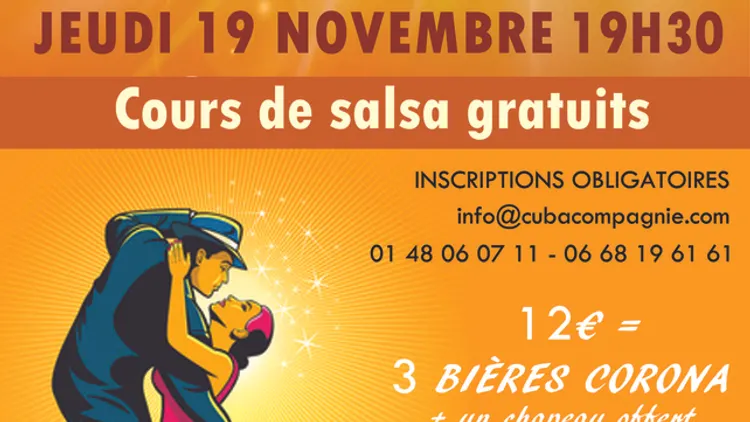 Soirée Salsa au restaurant Cuba Compagnie Paris 11