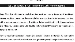 Elie Maalouf & Issa en concert à Paris