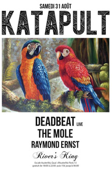 Katapult summer boat 11 avec Deadbeat Live, The Mole, Raymond Ernst, Dolibox, Soul Sista & Damien