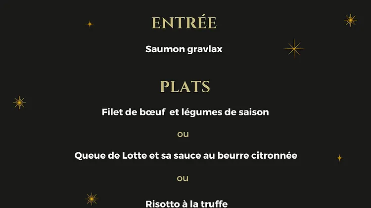 Repas du Réveillon