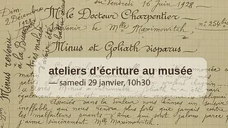 Atelier d'écriture, autour de l'exposition Maisons