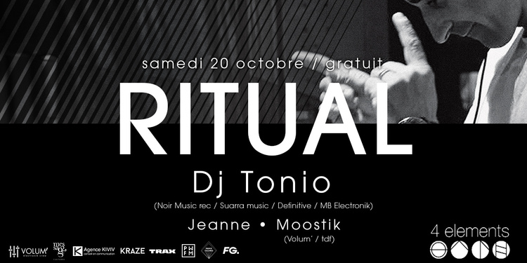 Ritual W/ Tonio (Définitive / Noir music rec. / Suara Music / MB Elektroniks)