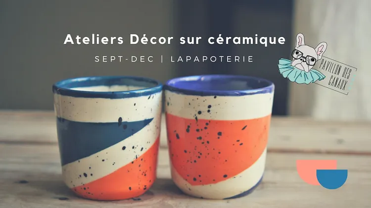 Décor sur céramique - Pavillon des Canaux