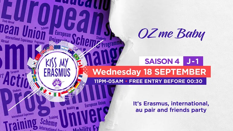 KISS MY ERASMUS at Café Oz