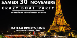 Crazy Boat Latino Croisière Tour Eiffel - Fille = Gratuit  SALSA BACHATA KIZOMBA