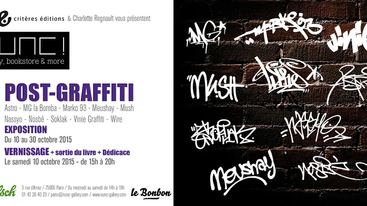 Exposition collective + Livre "Post-Graffiti"