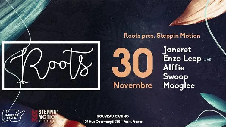 Roots presents. Steppin'Motion with Janeret