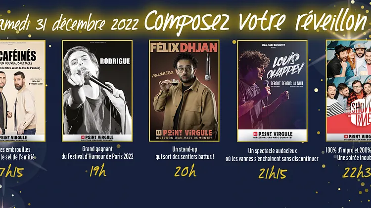 Votre réveillon au Point Virgule