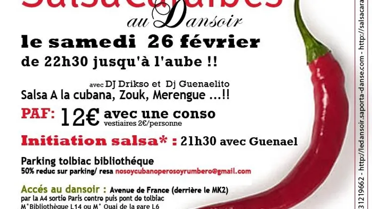 Soirée Salsa Caraïbes au DANSOIR