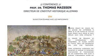 Conférence "Marignan 1515 : l'expérience suisse et ses répercussions"