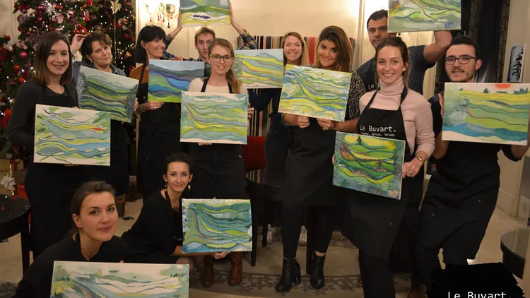 Soirée peinture dans un bar de prestige ! Le Buvart Paris