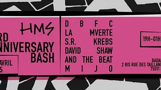 CONCERTS : HMS 3rd Anniversary Bash