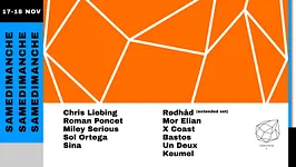 Samedimanche: Rødhåd (Extented set), Chris Liebing, Roman Poncet, Keumel, Miley Serious