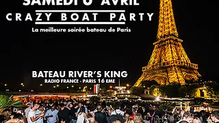 CRAZY BOAT (CROISIERE, OPEN BAR, BUFFET, FILLE=GRATUIT, 2 AMBIANCES, TOUR EIFFEL, TERRASSE, MOJITOS)