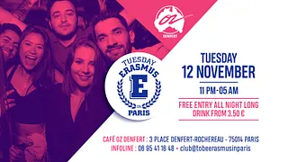 TUESDAY ERASMUS IN PARIS