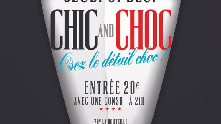 NEW YEAR : CHIC & CHOC @ CAFE OZ GRANDS BOULEVARDS