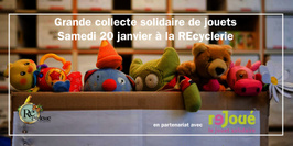 Grande collecte solidaire de jouets à la REcyclerie