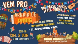 Arraia de Paris ! Bal Brésil spécial Festa Junina le 8/6