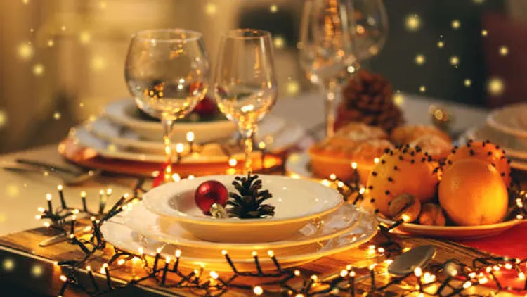 dîner de réveillon de Noël