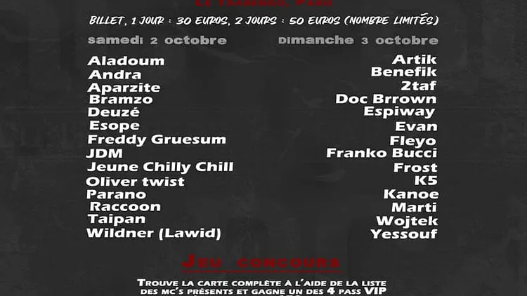 Rap Contenders - Edition 10 Ans
