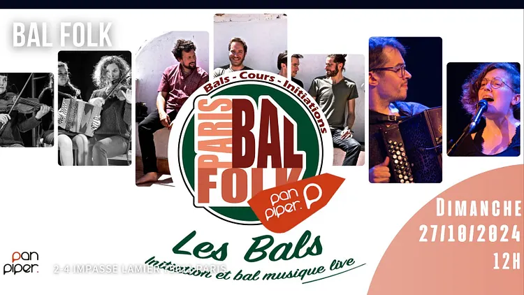 Le gros bal de Paris Bal Folk avec 3 pas d’Ici - Turbobal et Petit Piment