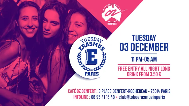 TUESDAY ERASMUS IN PARIS