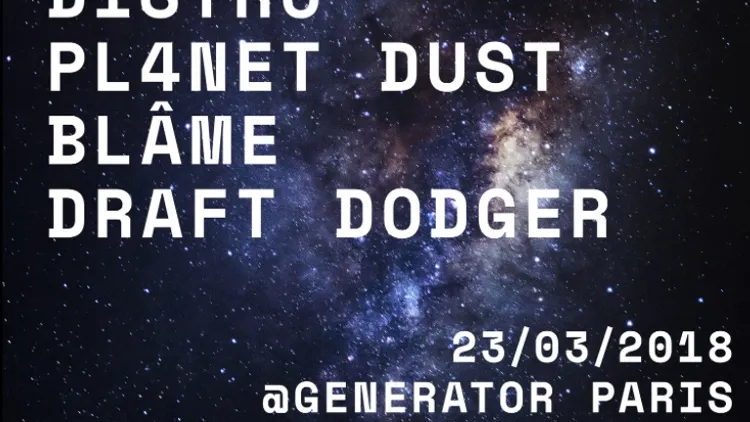 Resources w/ Distro, Pl4net Dust, Bläme & Draft Dodger