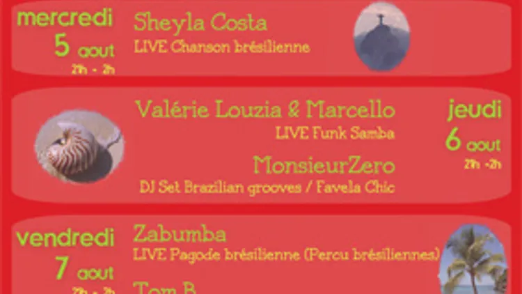 Paris/rio: Live Valérie Louzia&marcello + Mr Zero