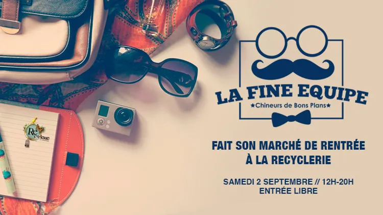 La Fine Équipe fait son marché de rentrée à la REcyclerie