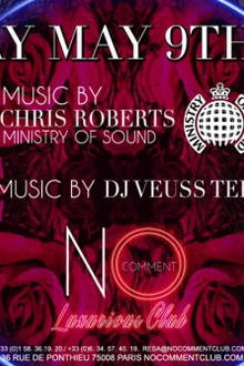 Special Crazy Friday with Chris Roberts DJ from Ministry of Sound London & Veuss Tee DJ
