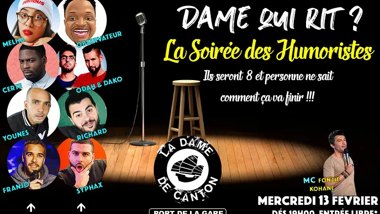DAME QUI RIT ? La Soirée des Humoristes !