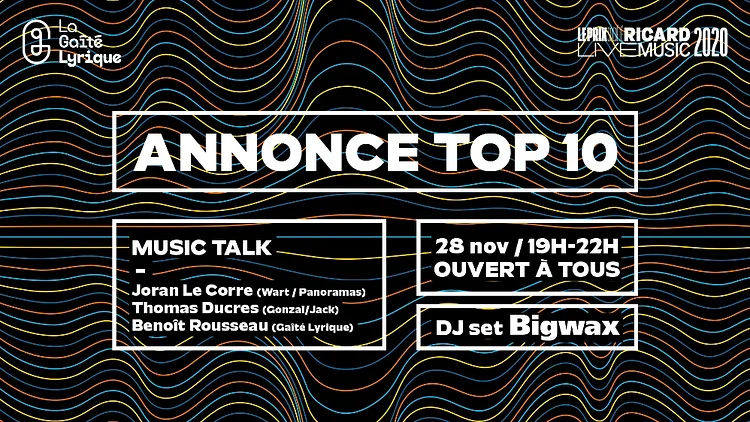 Prix Société Ricard Live Music – Annonce TOP 10