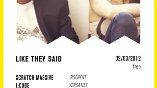 Like They Said feat SCRATCH MASSIVE, I:CUBE, ALEX MURAK