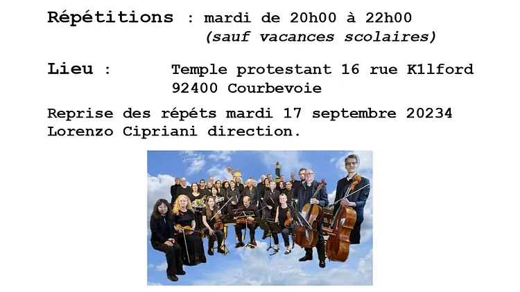 Portes ouvertes pour le chœur Vox Beata Courbevoie