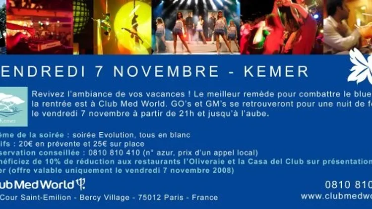 Soirée Retour Kemer