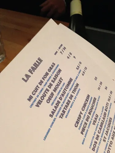 La Faille Restaurant Bar Paris