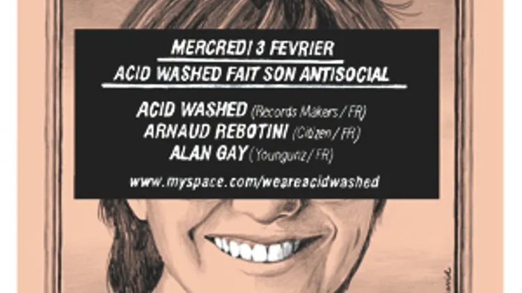 ACID WASHED FAIT SON ANTISOCIAL