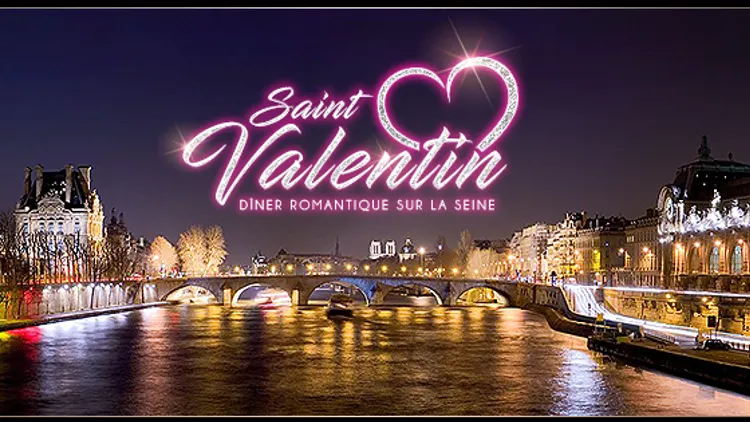 DINER MAGIQUE SAINT VALENTIN SUR LA SEINE (Unique et Exceptionnel)