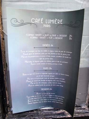 Le Café Lumière Restaurant Paris