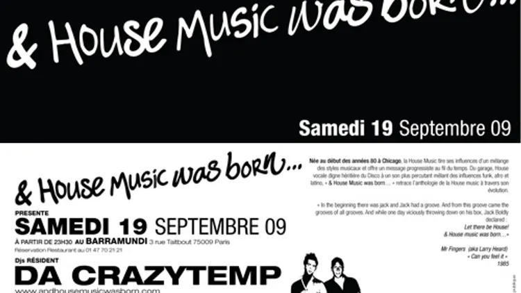 & House Music Was Born... (special Guest Sami Dee)