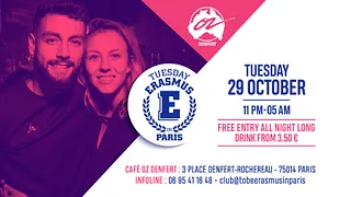 Tuesday Erasmus In Paris