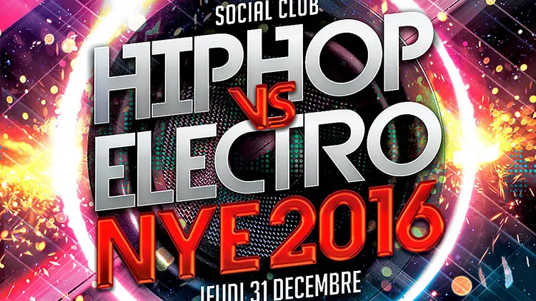 HIPHOP vs ELECTRO NYE 2016