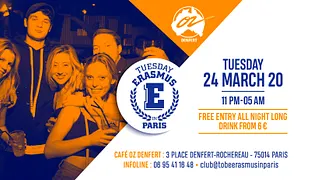 TUESDAY ERASMUS IN PARIS