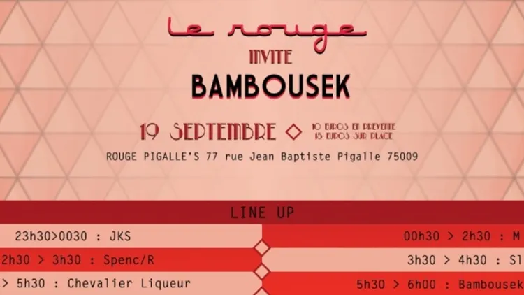 Le Rouge invite Bambousek records