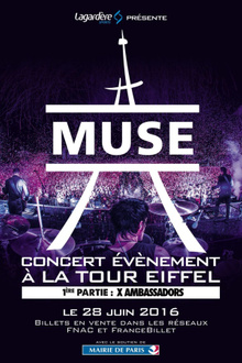 Muse en concert à la Tour Eiffel