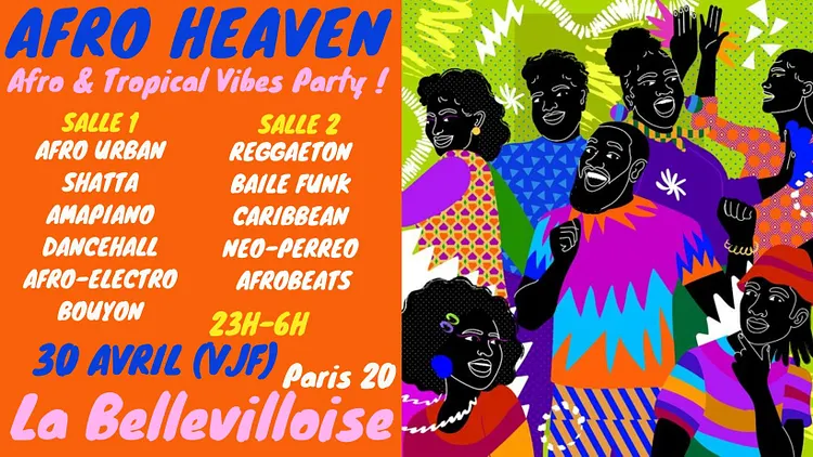 Afro Heaven ~ Afro Vibes Party afrobeats, afropop, afro-éléctro, caribbean, shatta, urban tropical !